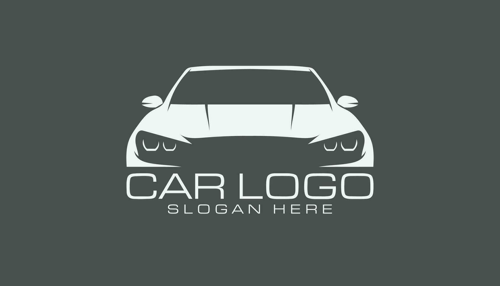 auto logo geïsoleerd vector Aan donker achtergrond met sport- auto schets