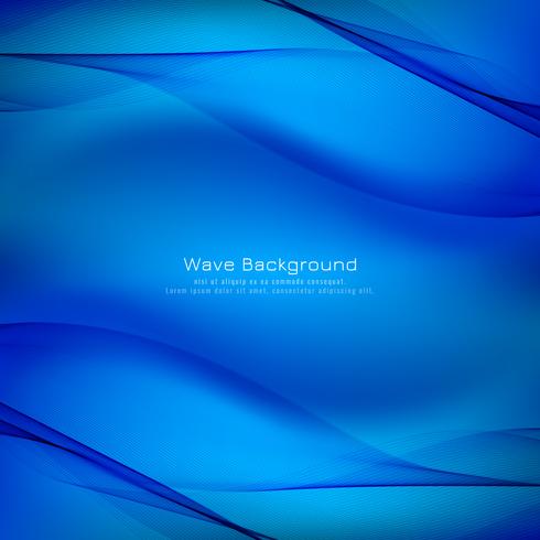 Abstracte blauwe golfachtergrond vector