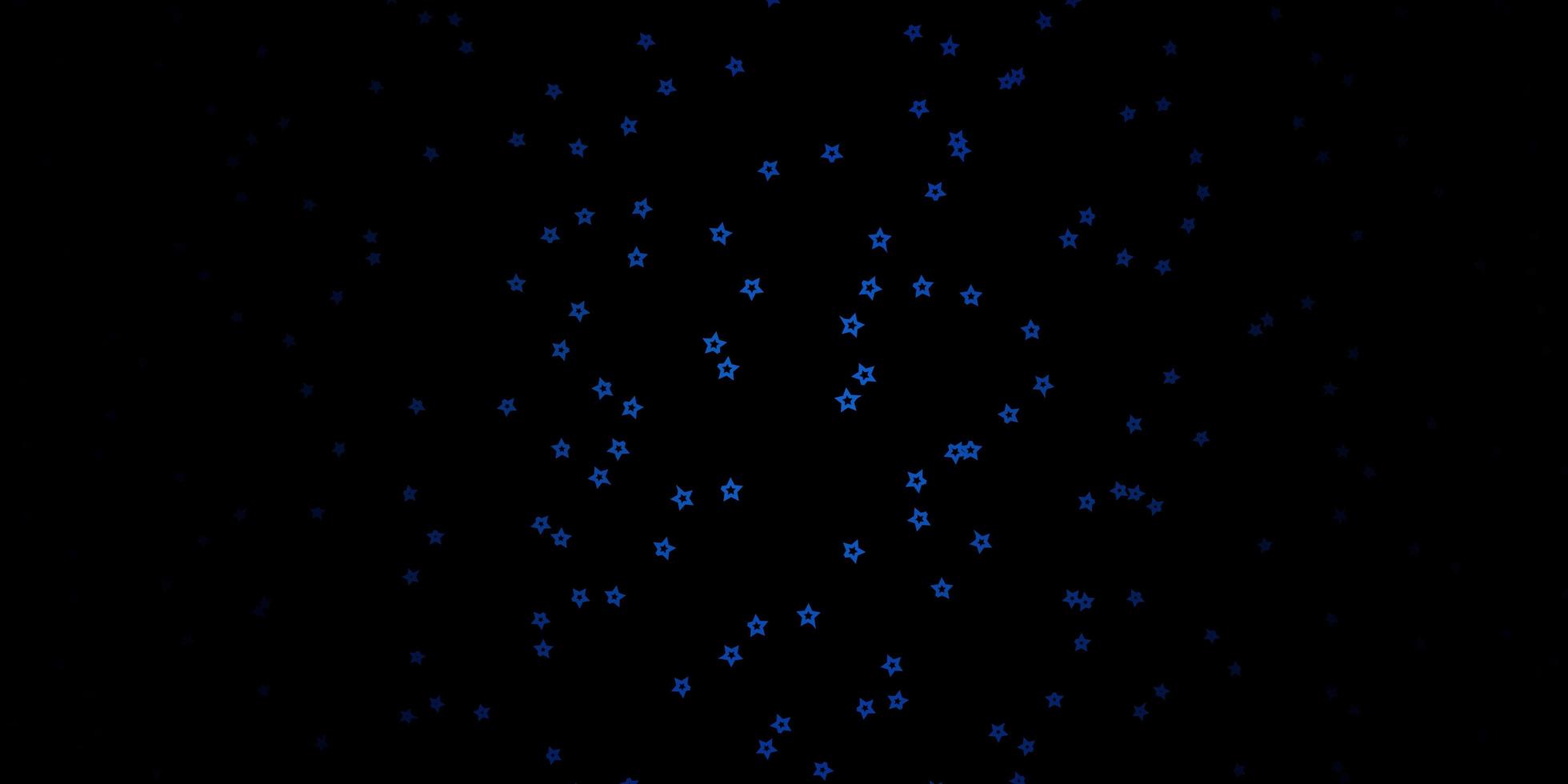 donkerblauwe vectorachtergrond met kleine en grote sterren vervagen decoratief ontwerp in eenvoudige stijl met sterrenontwerp voor uw bedrijfspromotie vector