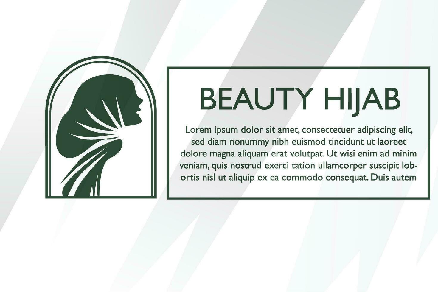 Dames hijab schoonheid vector logo of symbool sjabloon voor bedrijf en andere eps 10