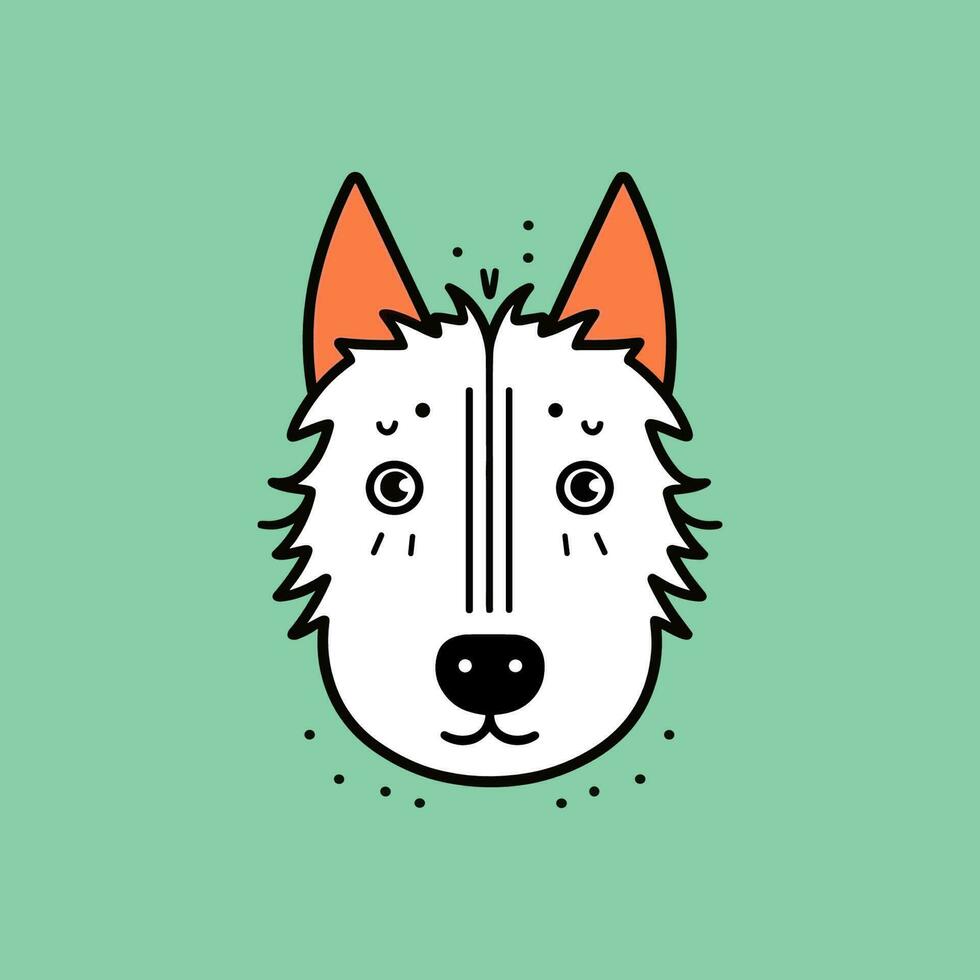 een charmant kawaii hond illustratie, perfect voor toevoegen een tintje van schattigheid naar ieder project. vector