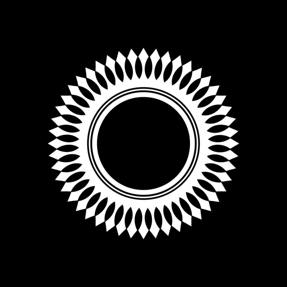 meetkundig motief patroon, artistiek cirkelvormig, monochroom en minimalisme, modern hedendaags mandala, voor decoratie, achtergrond, decoratie of grafisch ontwerp element. vector illustratie