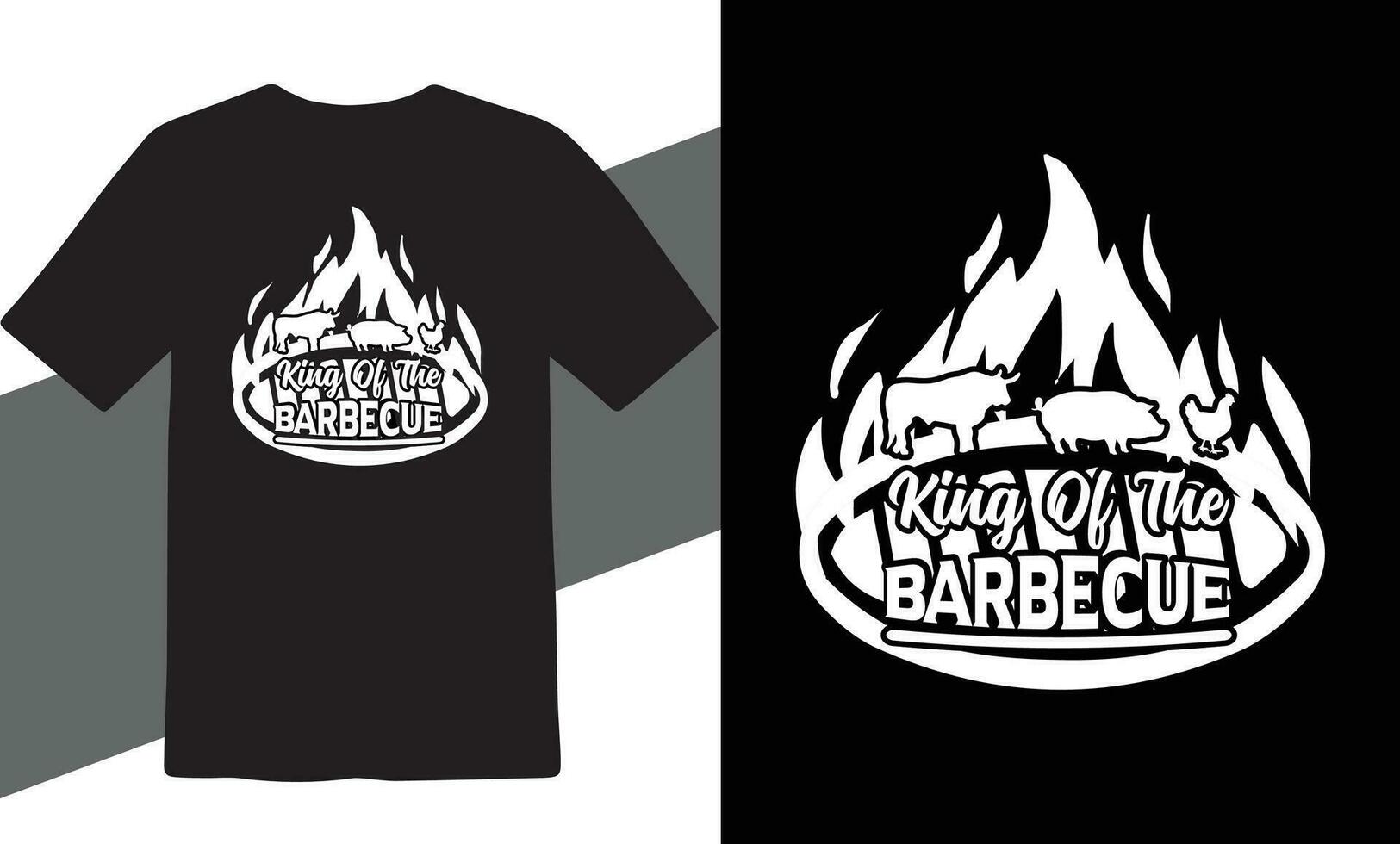 bbq vector t overhemd ontwerp vrij vector downloaden