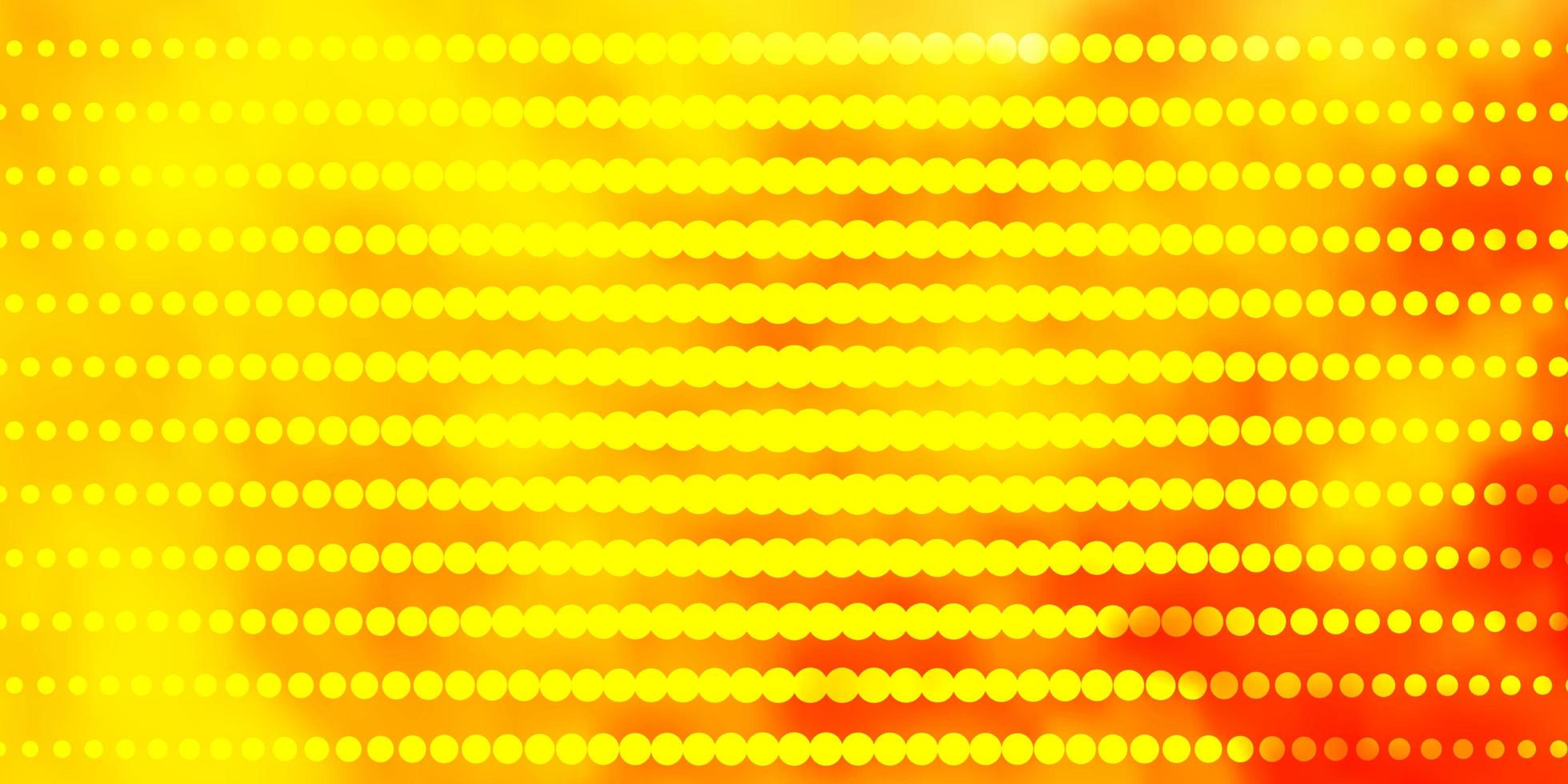 licht oranje vector textuur met cirkels glitter abstracte illustratie met kleurrijke druppels patroon voor wallpapers gordijnen