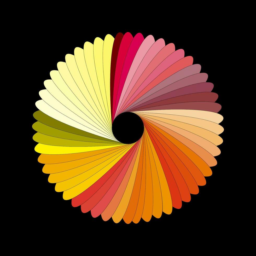 vector illustratie spectrum cirkel. spiraal ontwerp element.