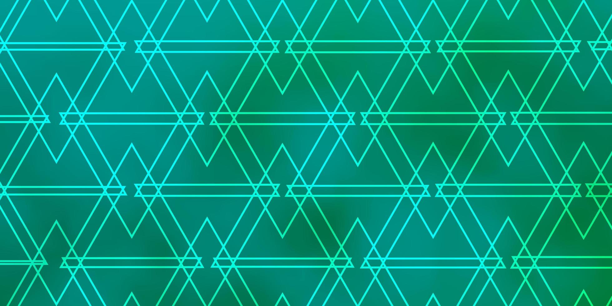 lichtgroen vectorpatroon met veelhoekige stijldriehoeken op abstracte achtergrond met kleurrijke gradiëntsjabloon voor wallpapers vector