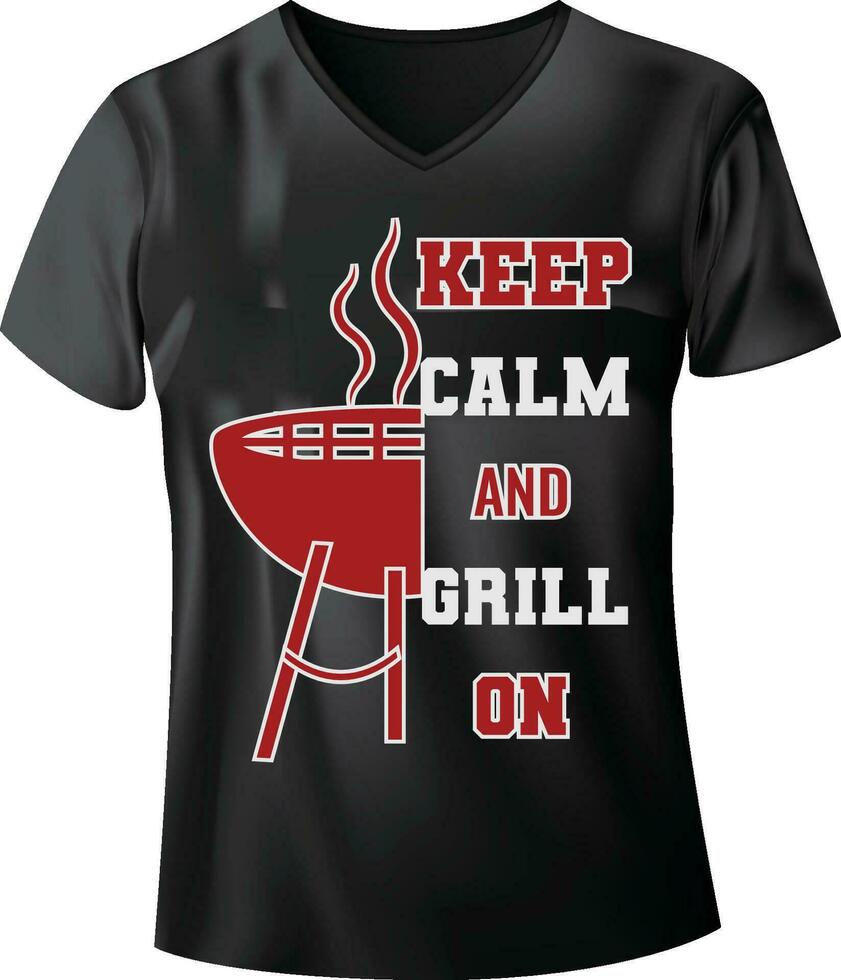 bbq t-shirt ontwerp vector