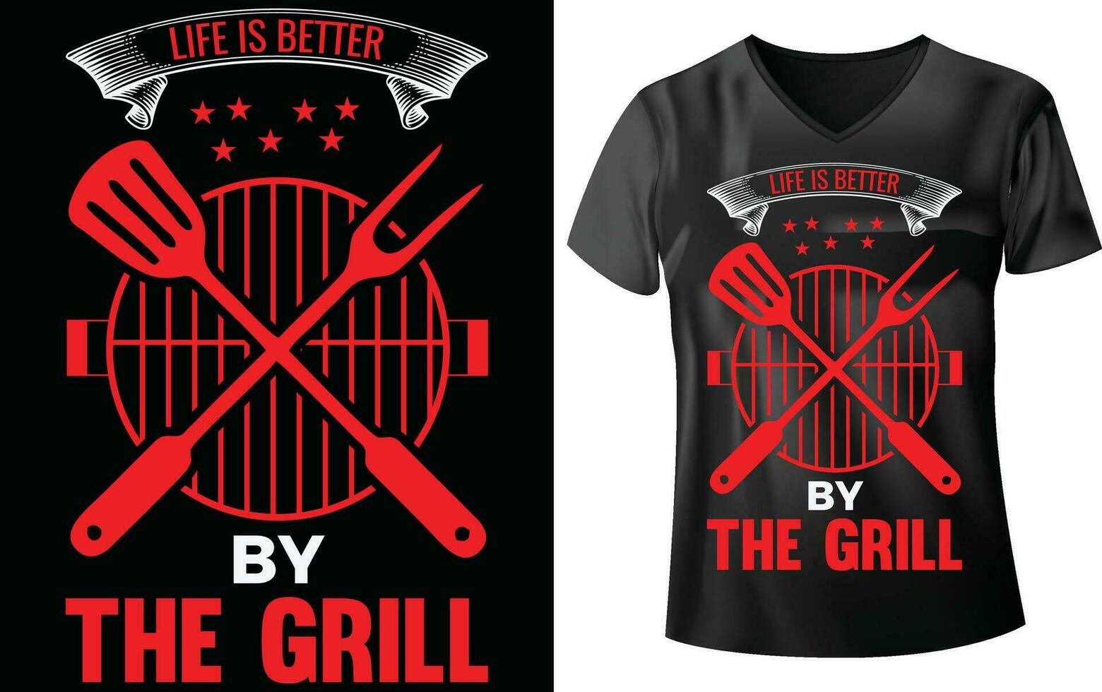 bbq partij t-shirt ontwerp vector