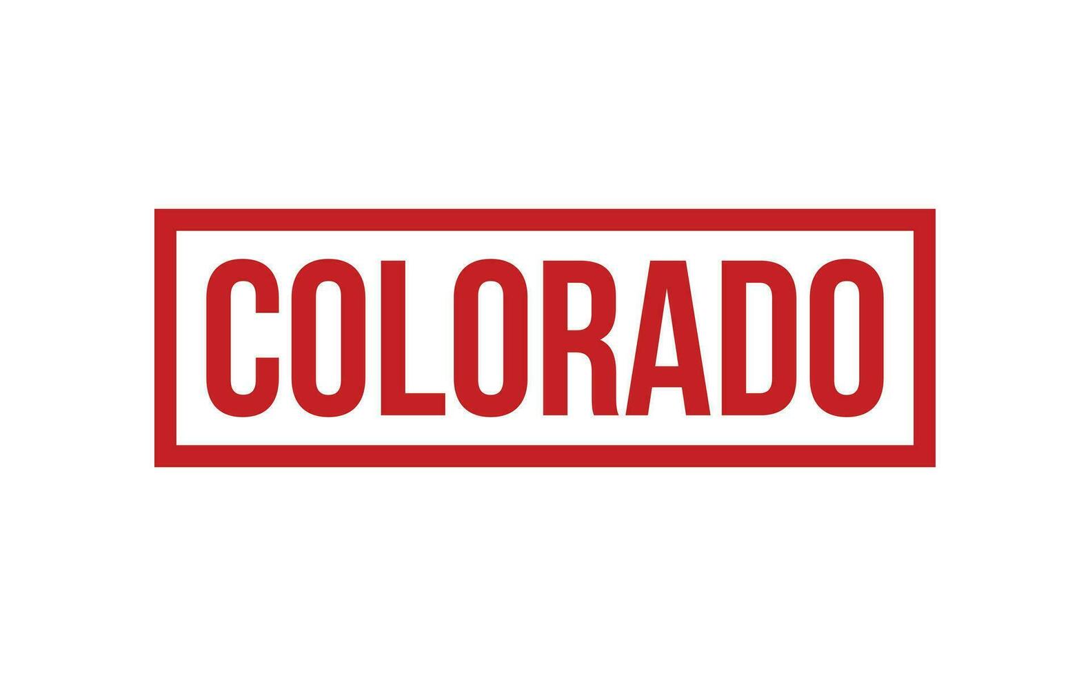 Colorado rubber postzegel zegel vector