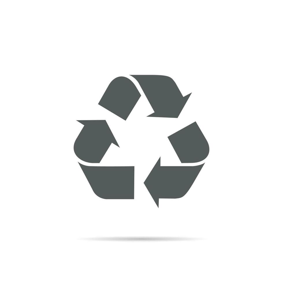recycle driehoek icoon vector. recycling omwenteling teken symbool concept vector