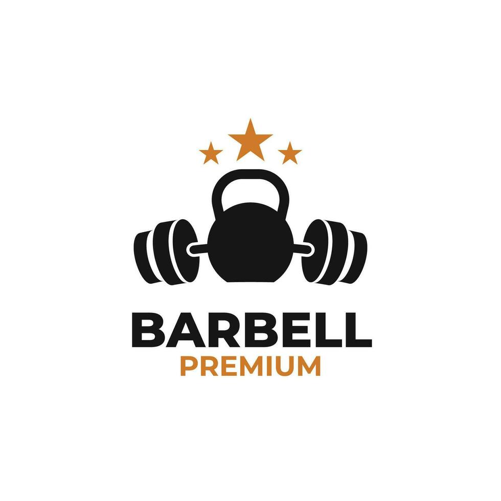 barbell logo ontwerp vector concept illustratie symbool icoon