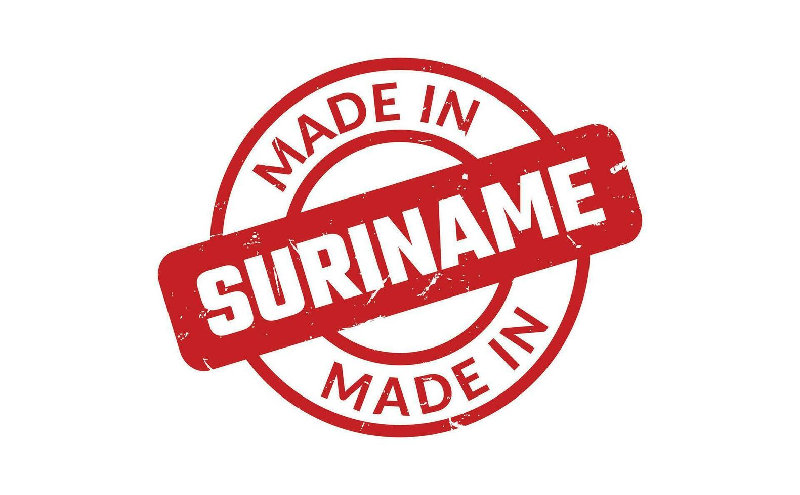 gemaakt in Suriname rubber postzegel vector