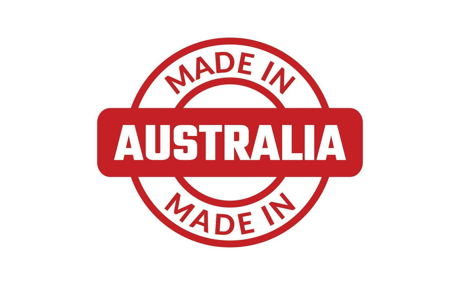 gemaakt in Australië rubber postzegel vector