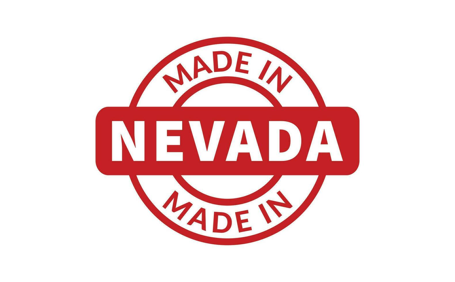 gemaakt in Nevada rubber postzegel vector