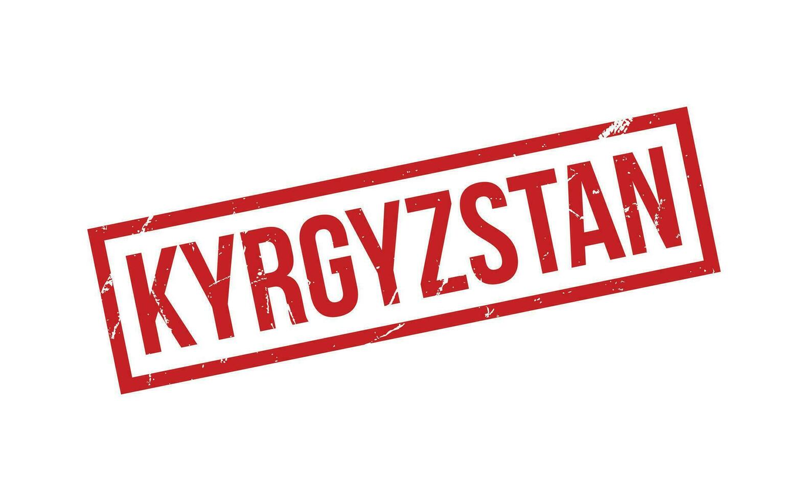 Kirgizië rubber postzegel zegel vector