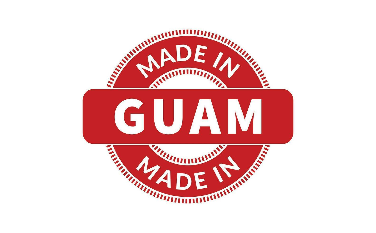 gemaakt in guam rubber postzegel vector