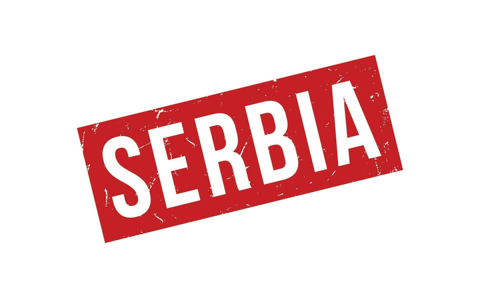Servië rubber postzegel zegel vector