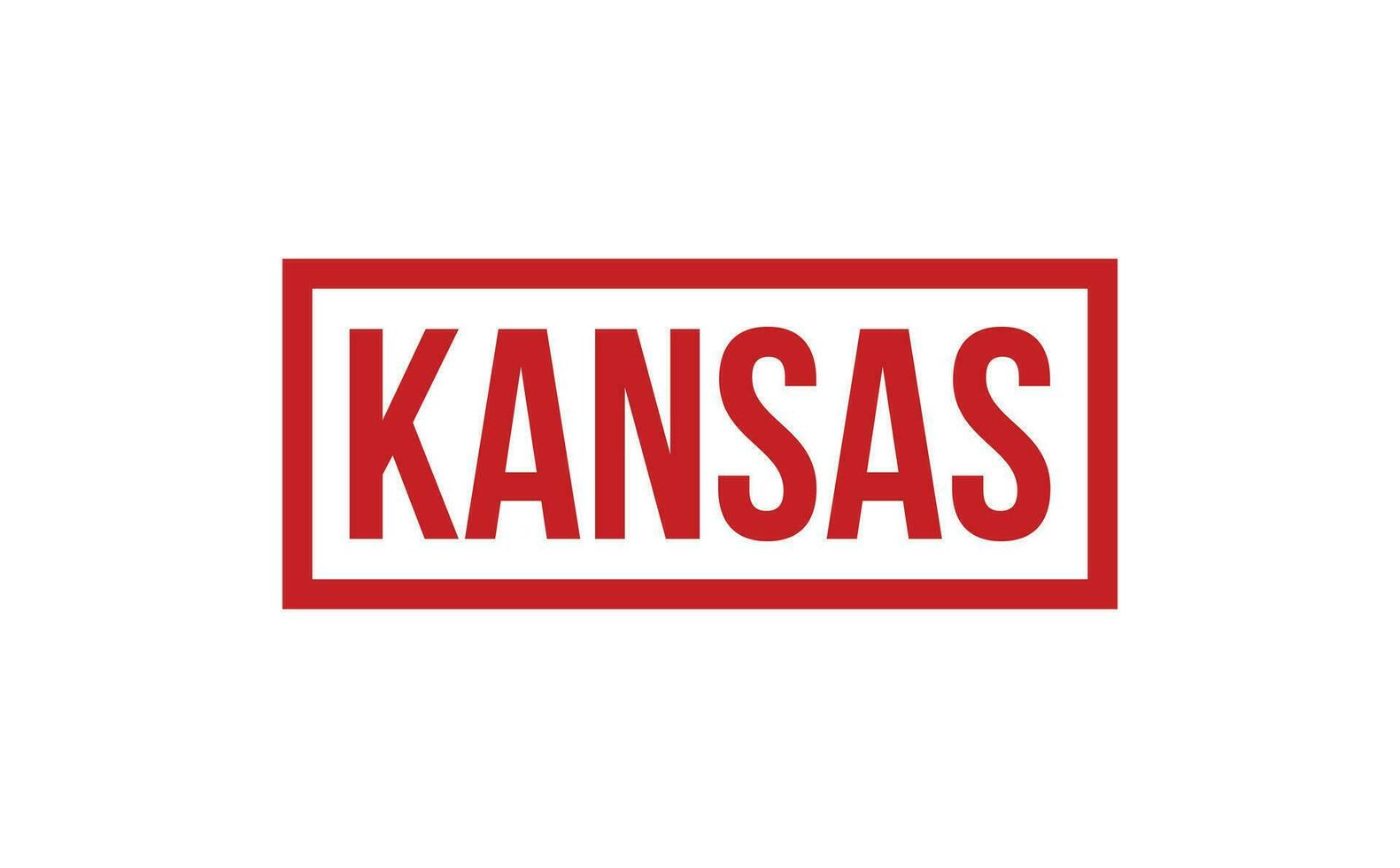 Kansas rubber postzegel zegel vector