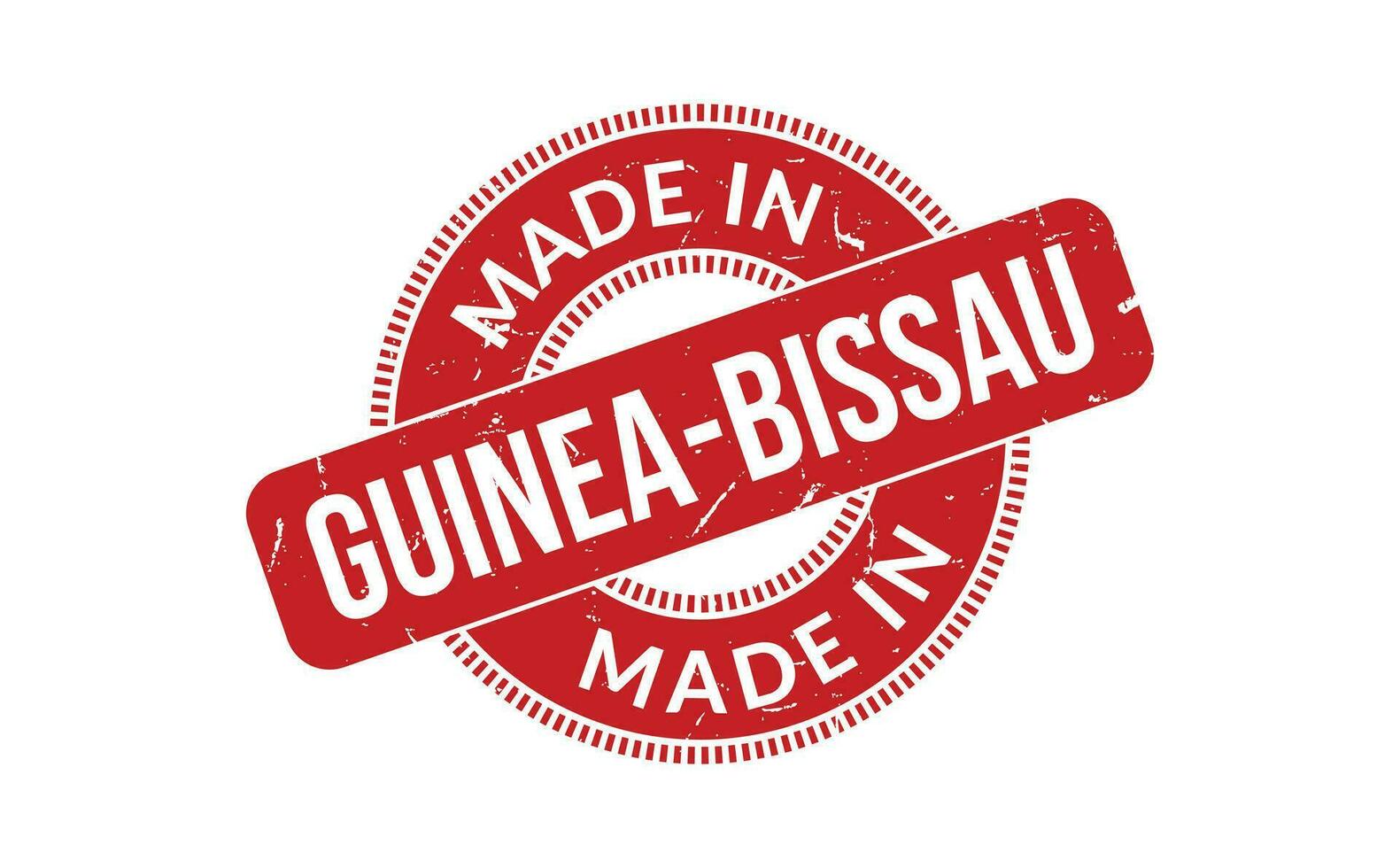 gemaakt in Guinea Bissau rubber postzegel vector