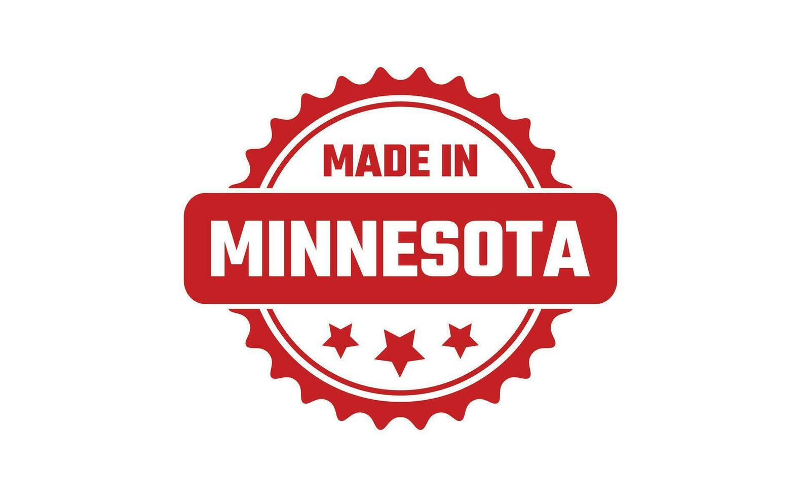 gemaakt in Minnesota rubber postzegel vector