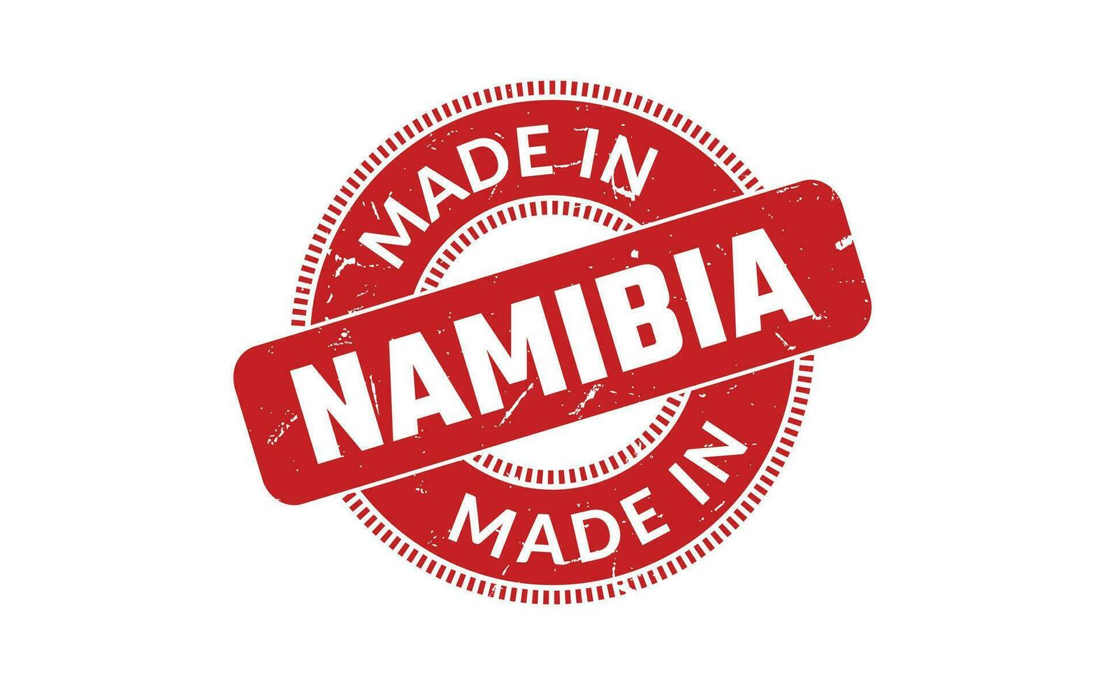 gemaakt in Namibië rubber postzegel vector