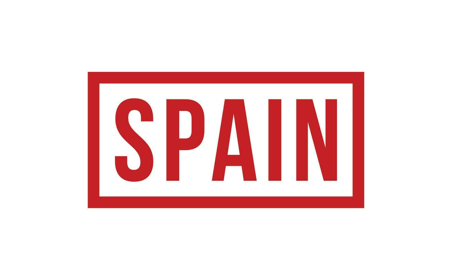Spanje rubber postzegel zegel vector