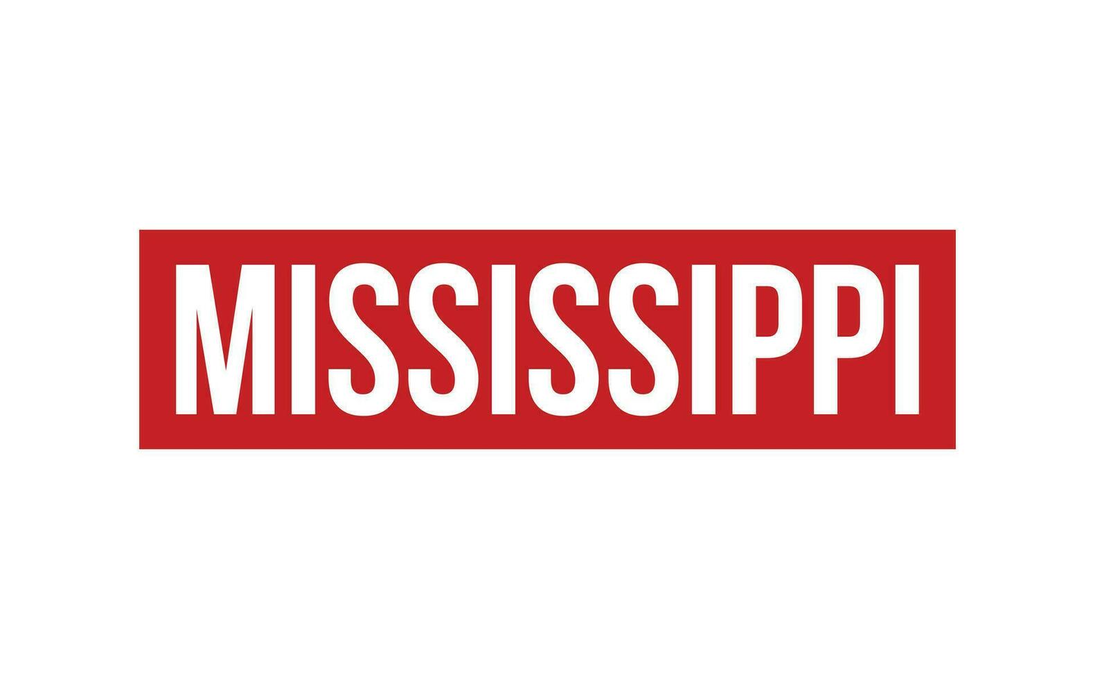 Mississippi rubber postzegel zegel vector