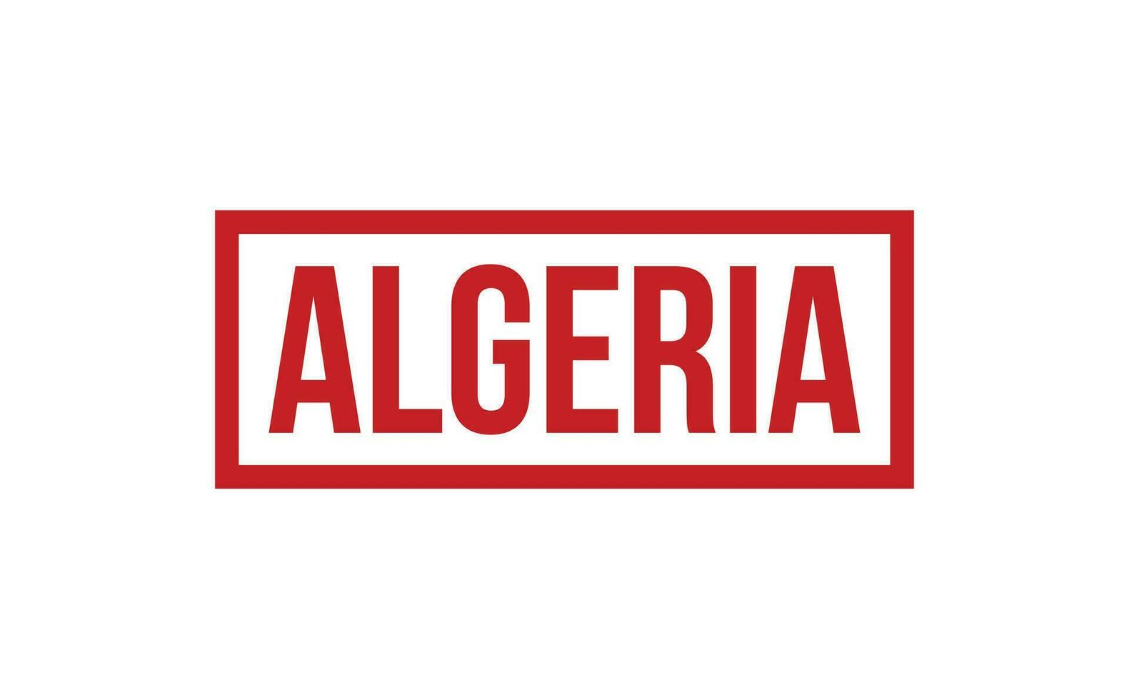 Algerije rubber postzegel zegel vector