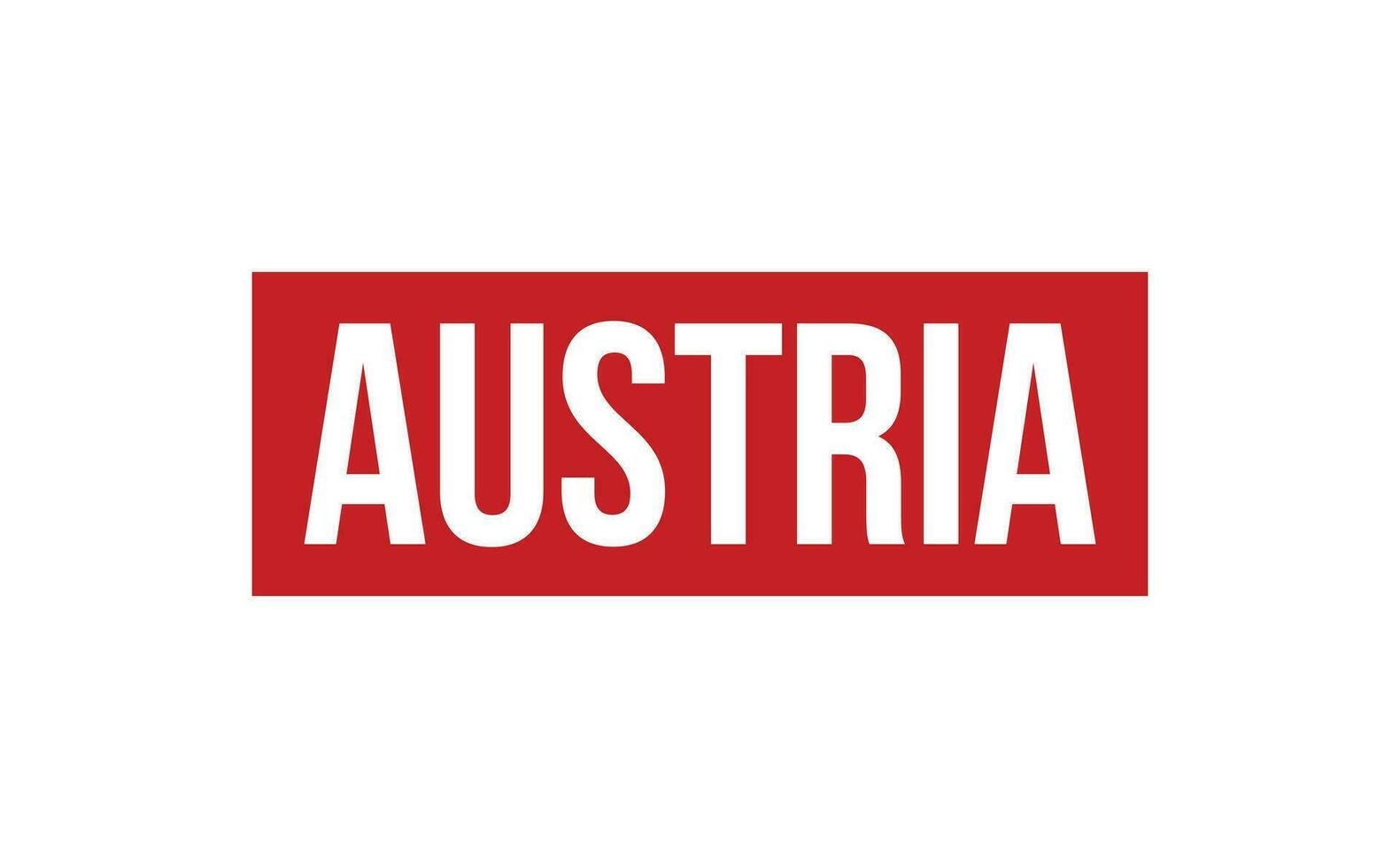 Oostenrijk rubber postzegel zegel vector