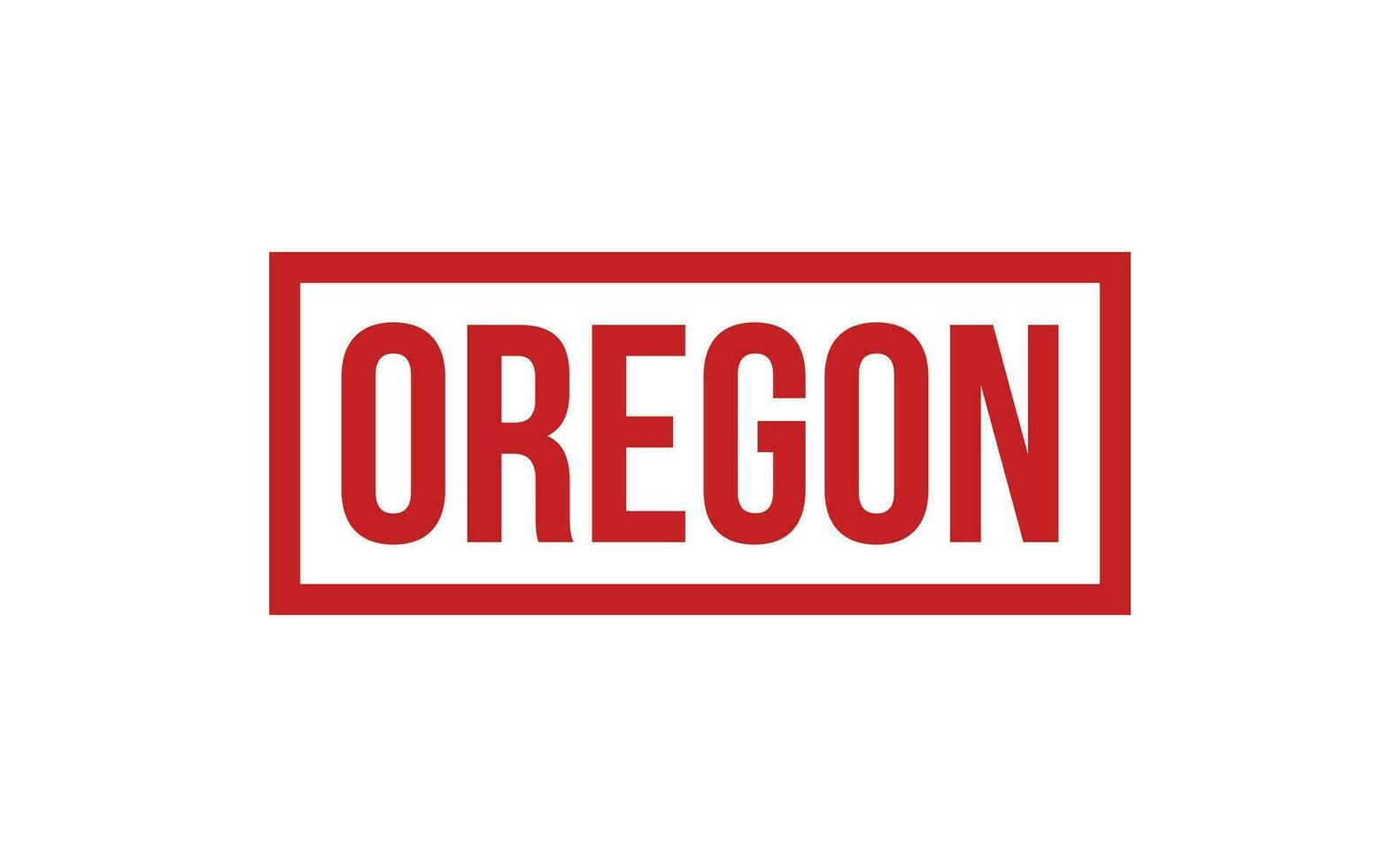 Oregon rubber postzegel zegel vector