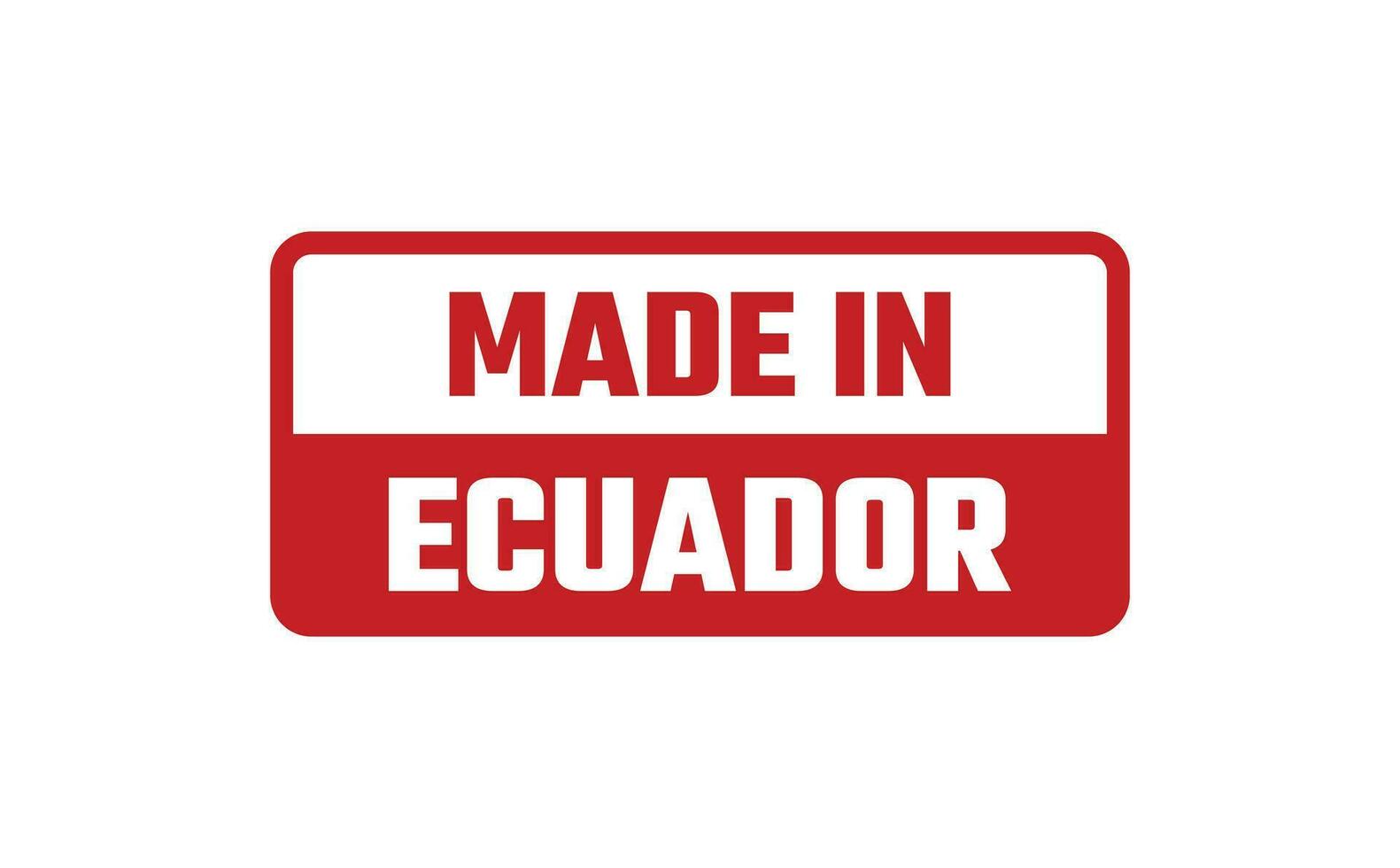 gemaakt in Ecuador rubber postzegel vector