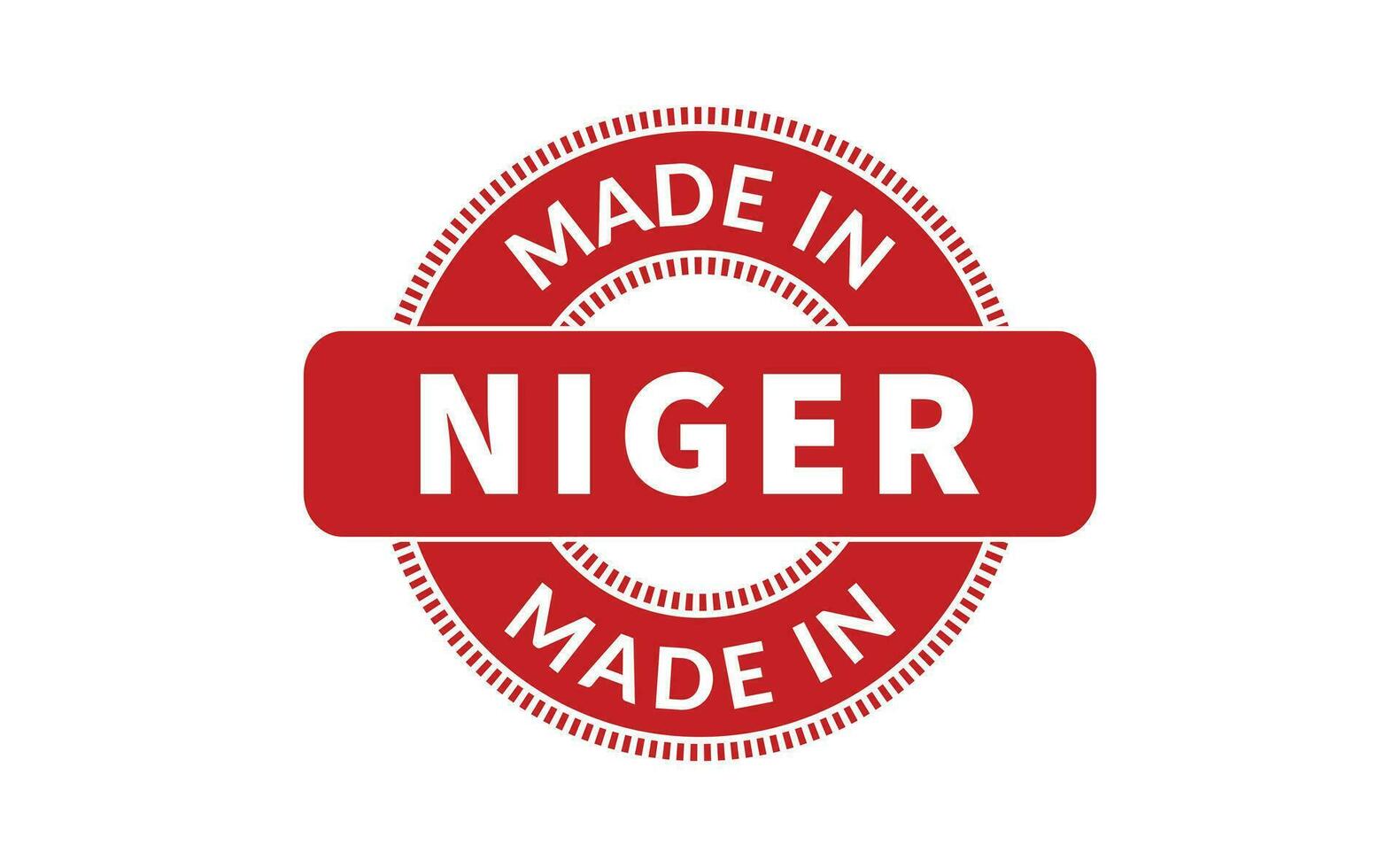 gemaakt in Niger rubber postzegel vector
