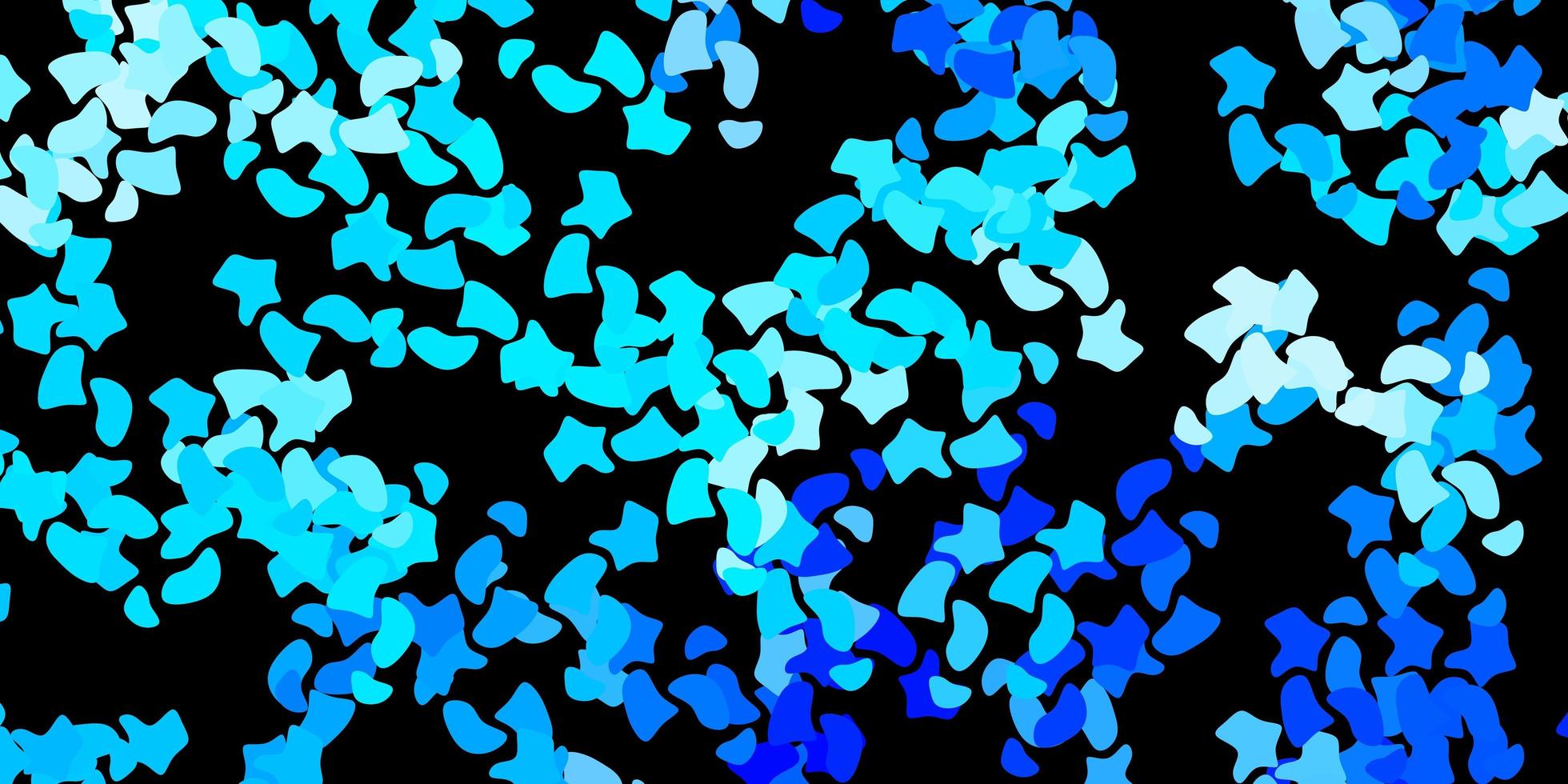 donkerblauw vectorpatroon met abstracte vormen vector