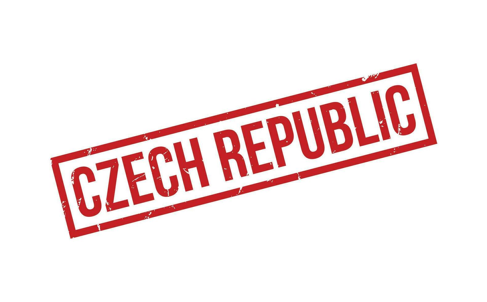 Tsjechisch republiek rubber postzegel zegel vector