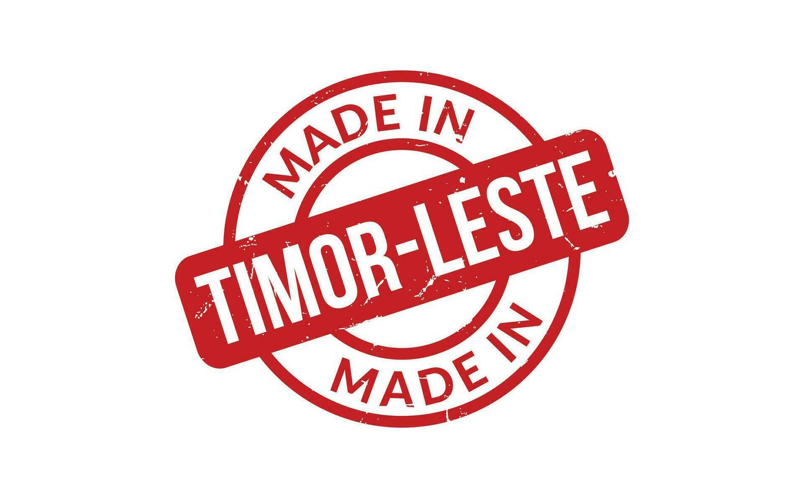 gemaakt in Timor leste rubber postzegel vector