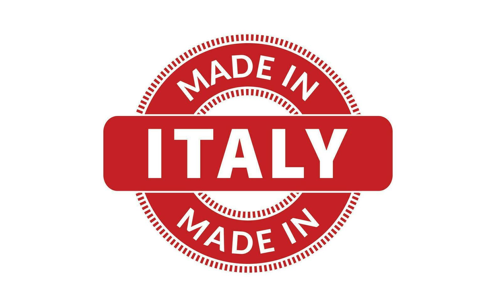 gemaakt in Italië rubber postzegel vector