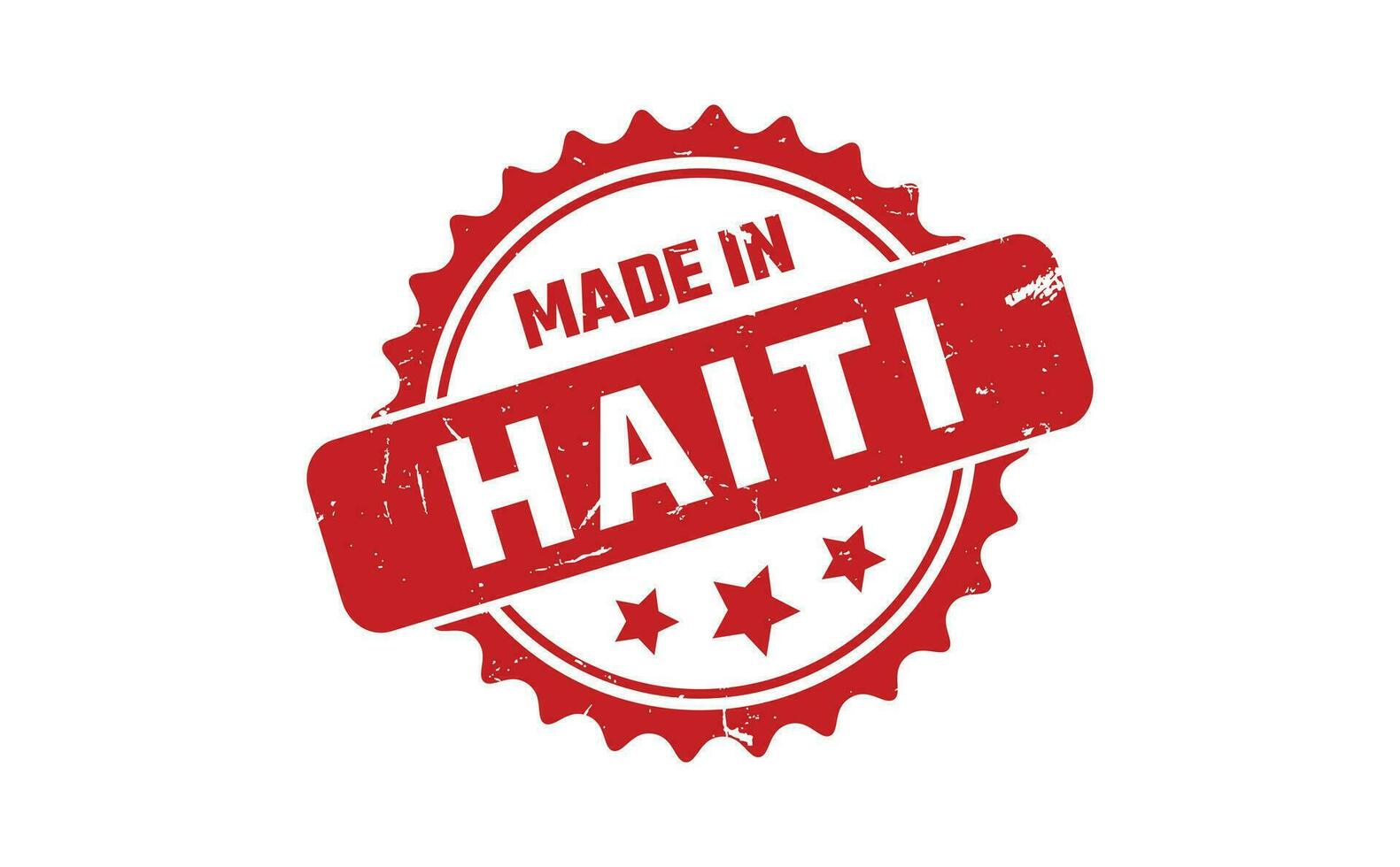 gemaakt in Haïti rubber postzegel vector