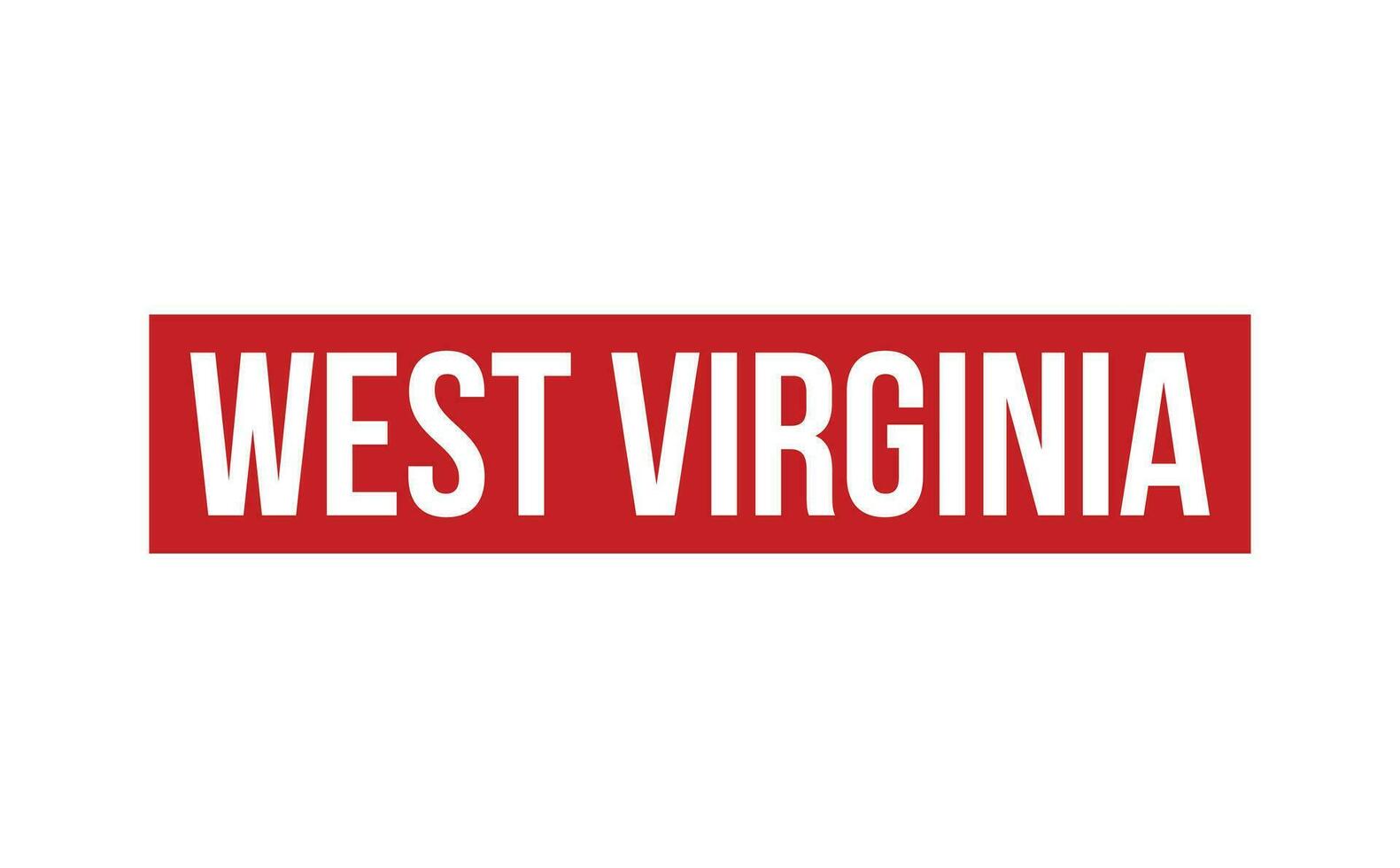 west Virginia rubber postzegel zegel vector