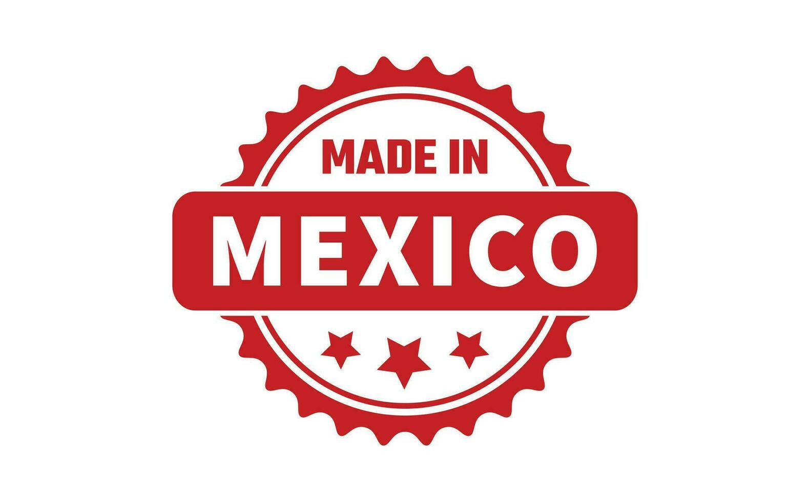 gemaakt in Mexico rubber postzegel vector