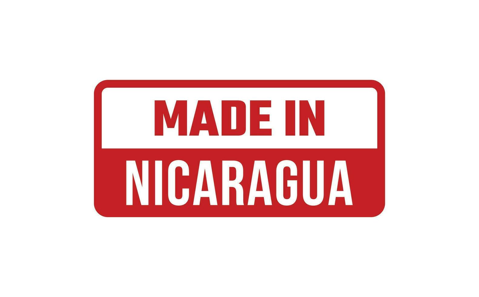 gemaakt in Nicaragua rubber postzegel vector