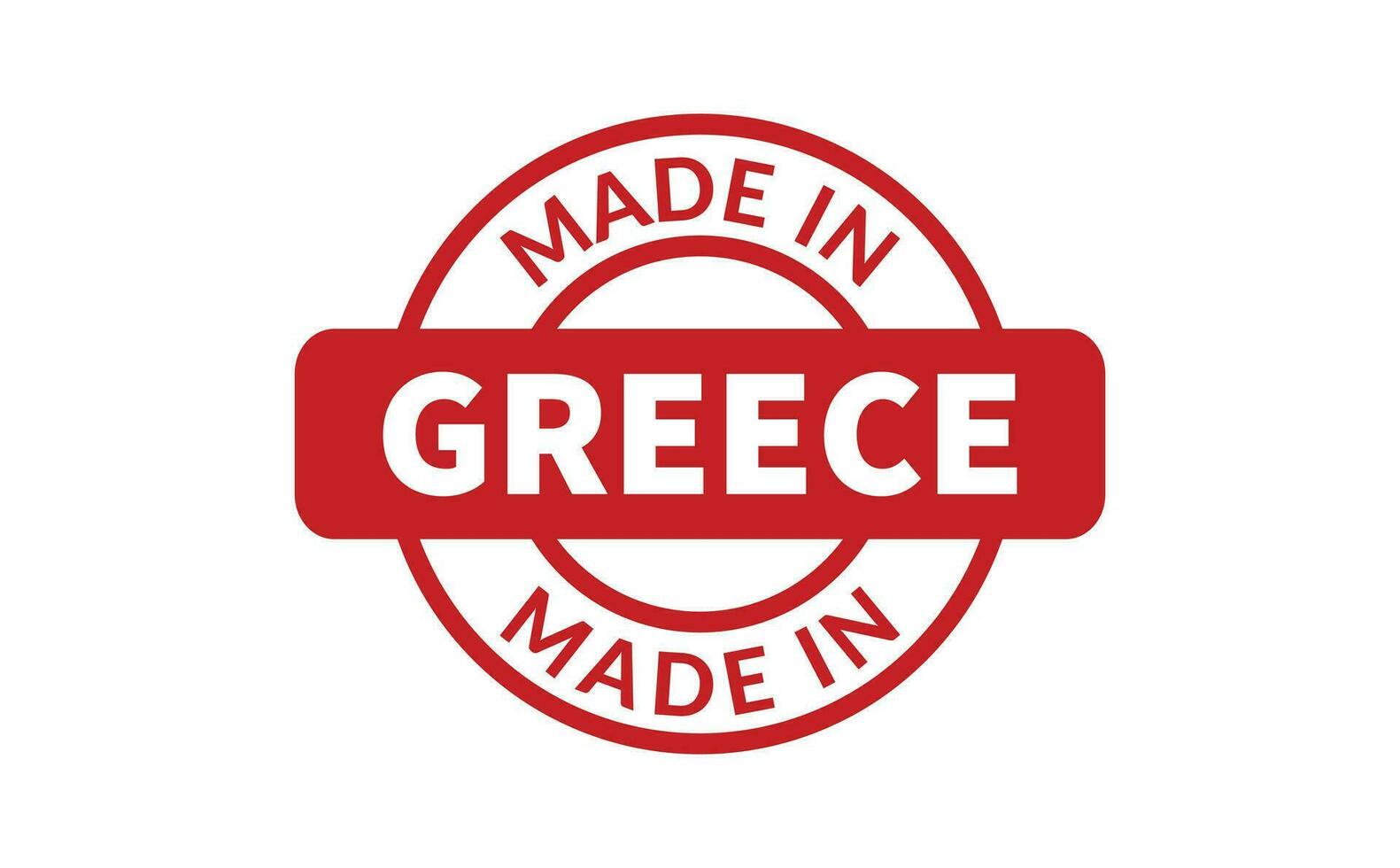 gemaakt in Griekenland rubber postzegel vector
