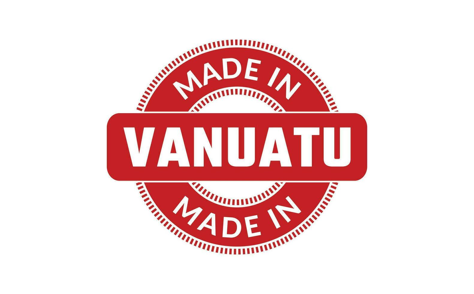 gemaakt in vanuatu rubber postzegel vector