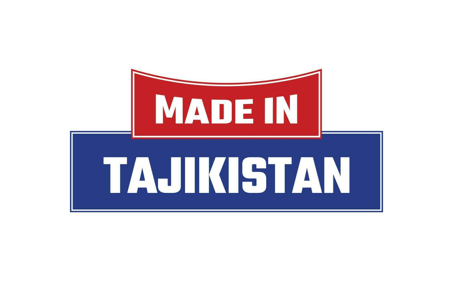 gemaakt in Tadzjikistan zegel vector