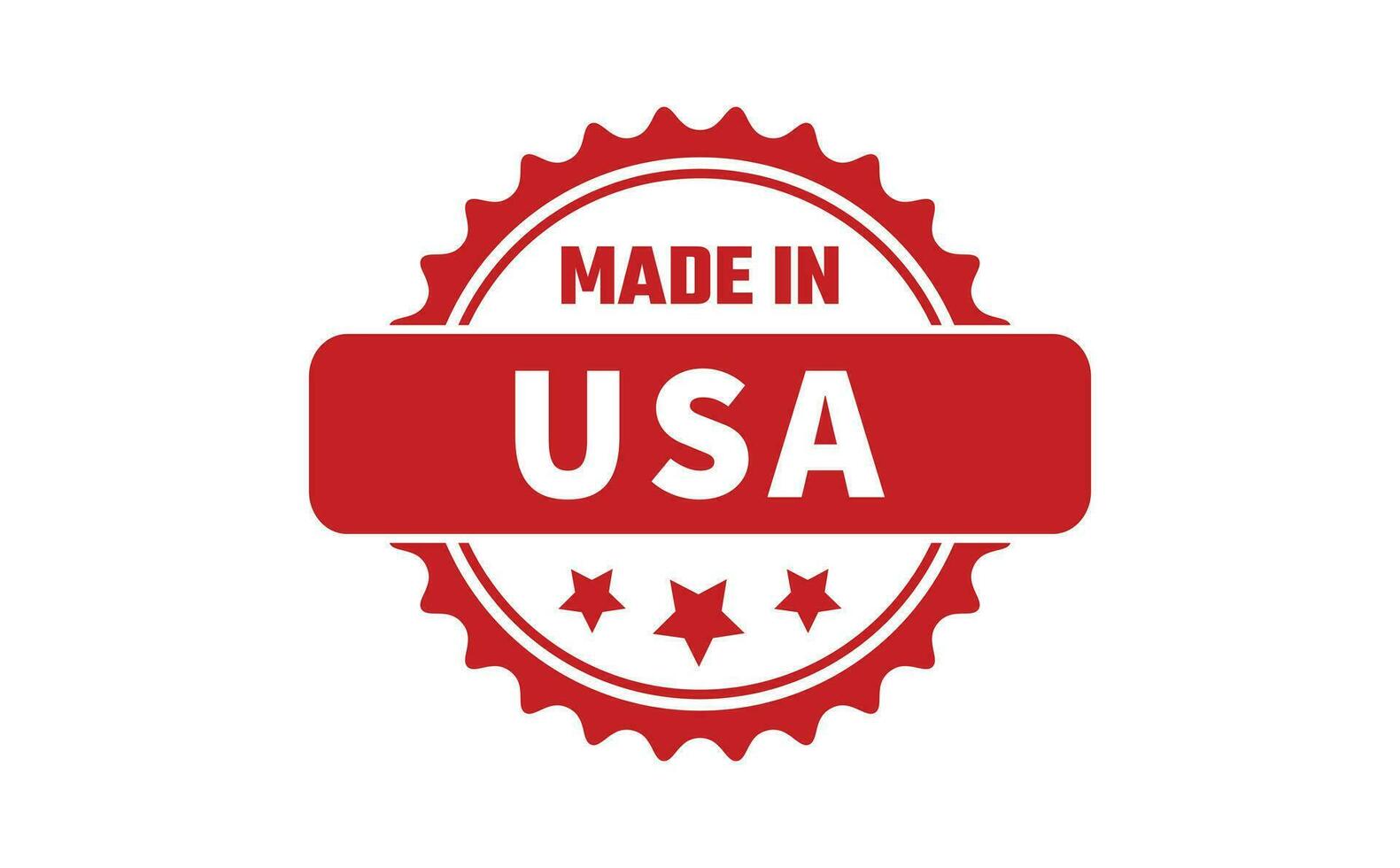 gemaakt in Verenigde Staten van Amerika rubber postzegel vector