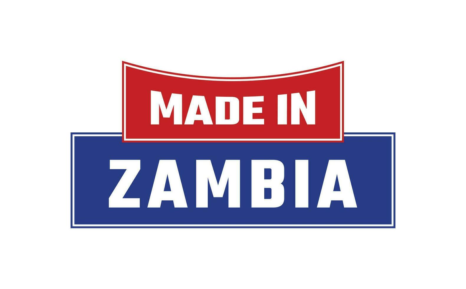 gemaakt in Zambia zegel vector