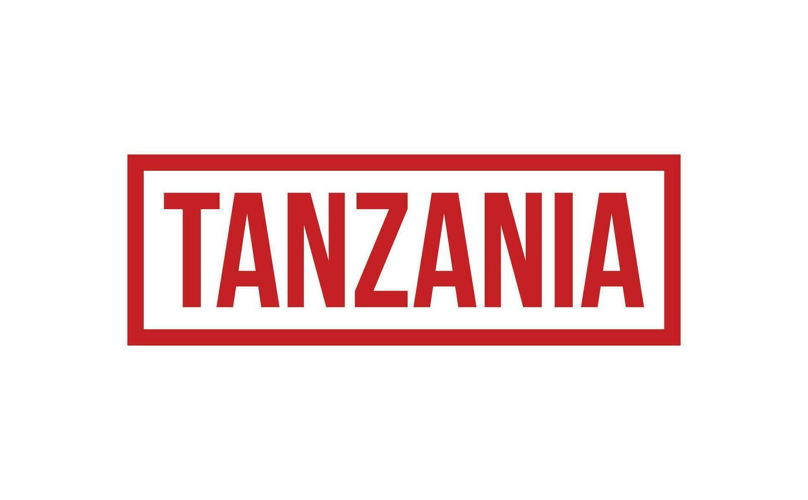 Tanzania rubber postzegel zegel vector