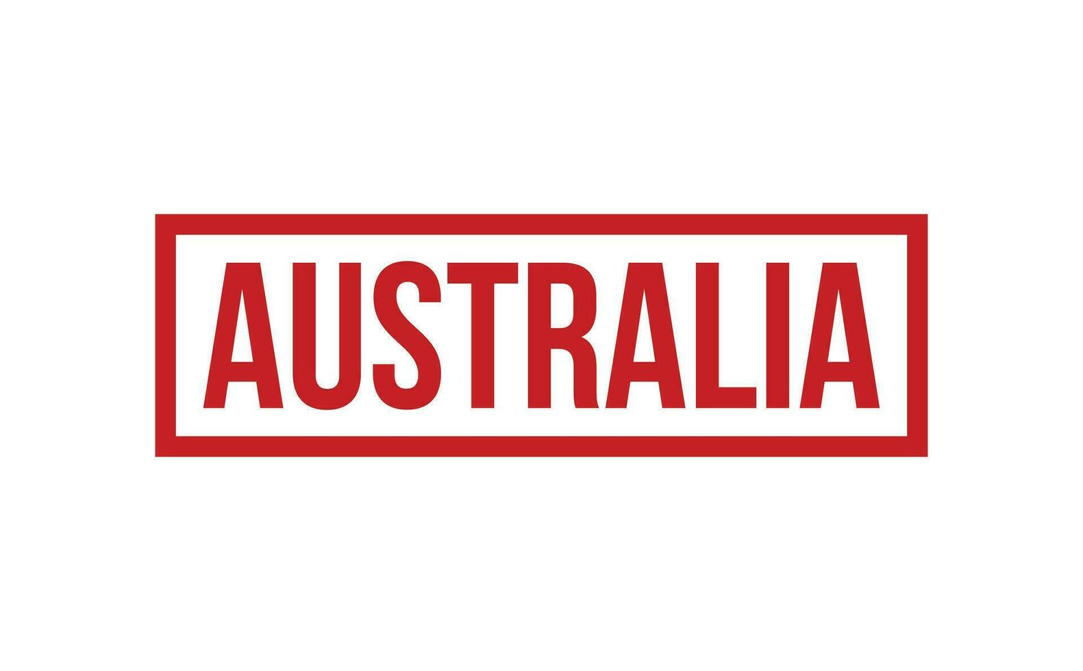 Australië rubber postzegel zegel vector