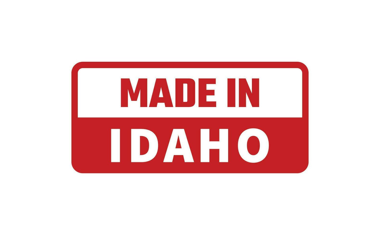 gemaakt in Idaho rubber postzegel vector