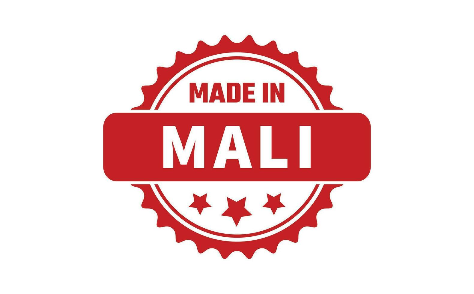 gemaakt in Mali rubber postzegel vector