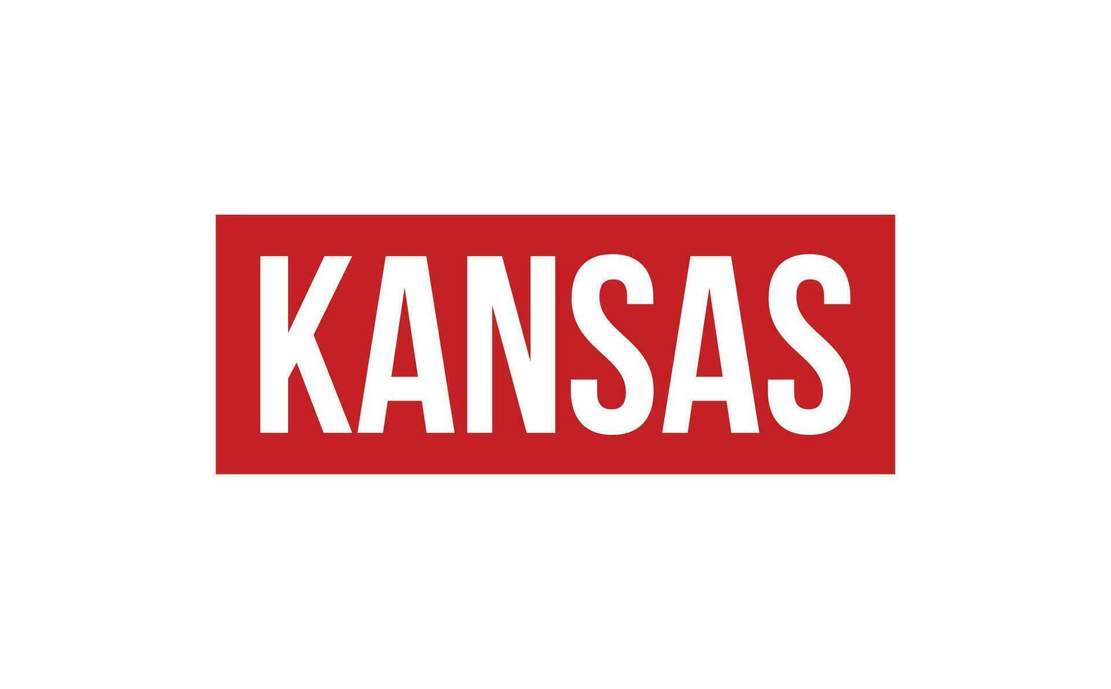 Kansas rubber postzegel zegel vector
